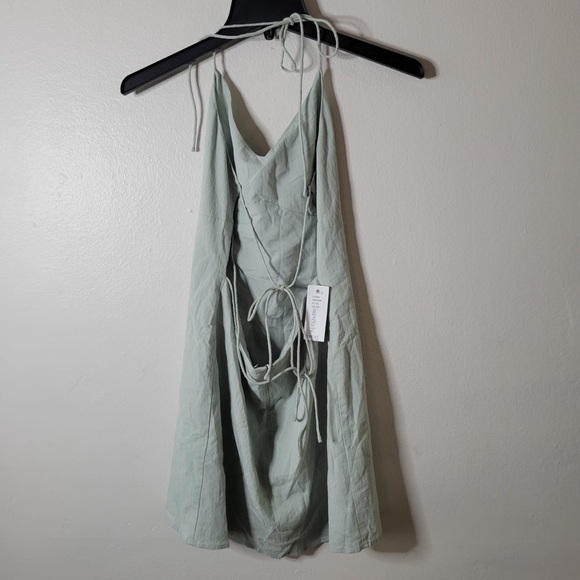 PACSUN L.A. Hearts - Bustier Tie Back Mini Dress V-neckline Spaghetti Strap Sz S - Picture 6 of 10